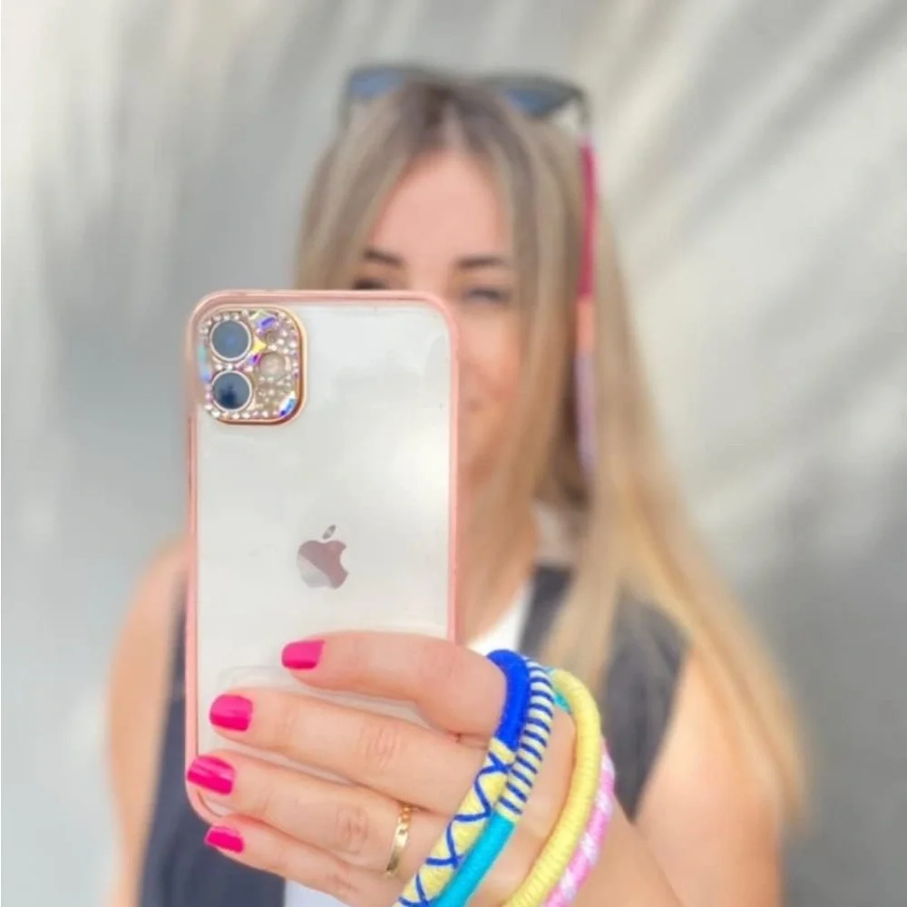 Colorful Multicolor HANDMADE Phone lanyard with phone patch